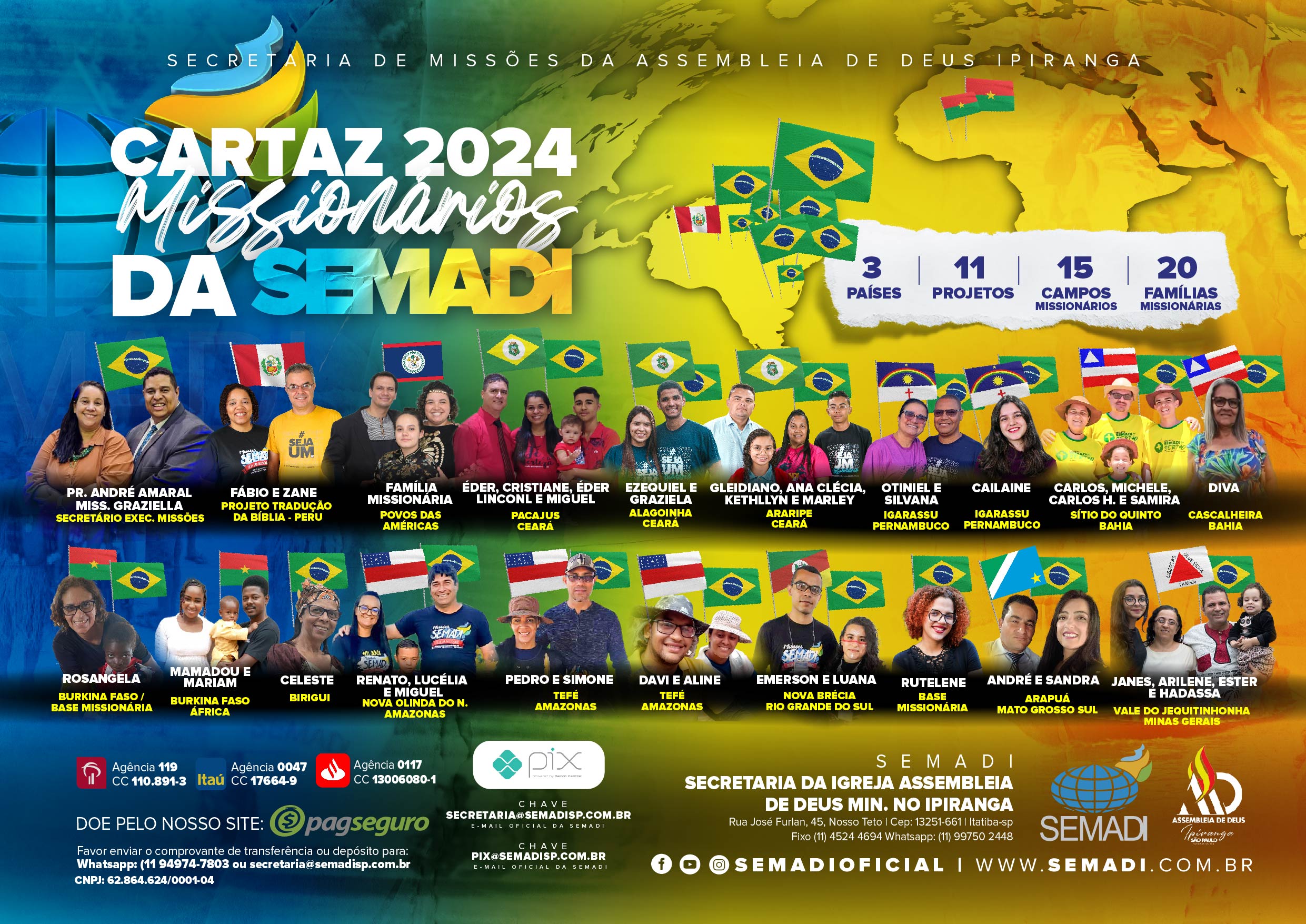 CARTAZ MISSIONÁRIOS NO CAMPO